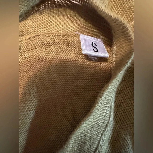 J. Crew Linen Tee Women's S Mustard Yellow Classic Minimalist Autumn (A1 - Picture 5 of 10